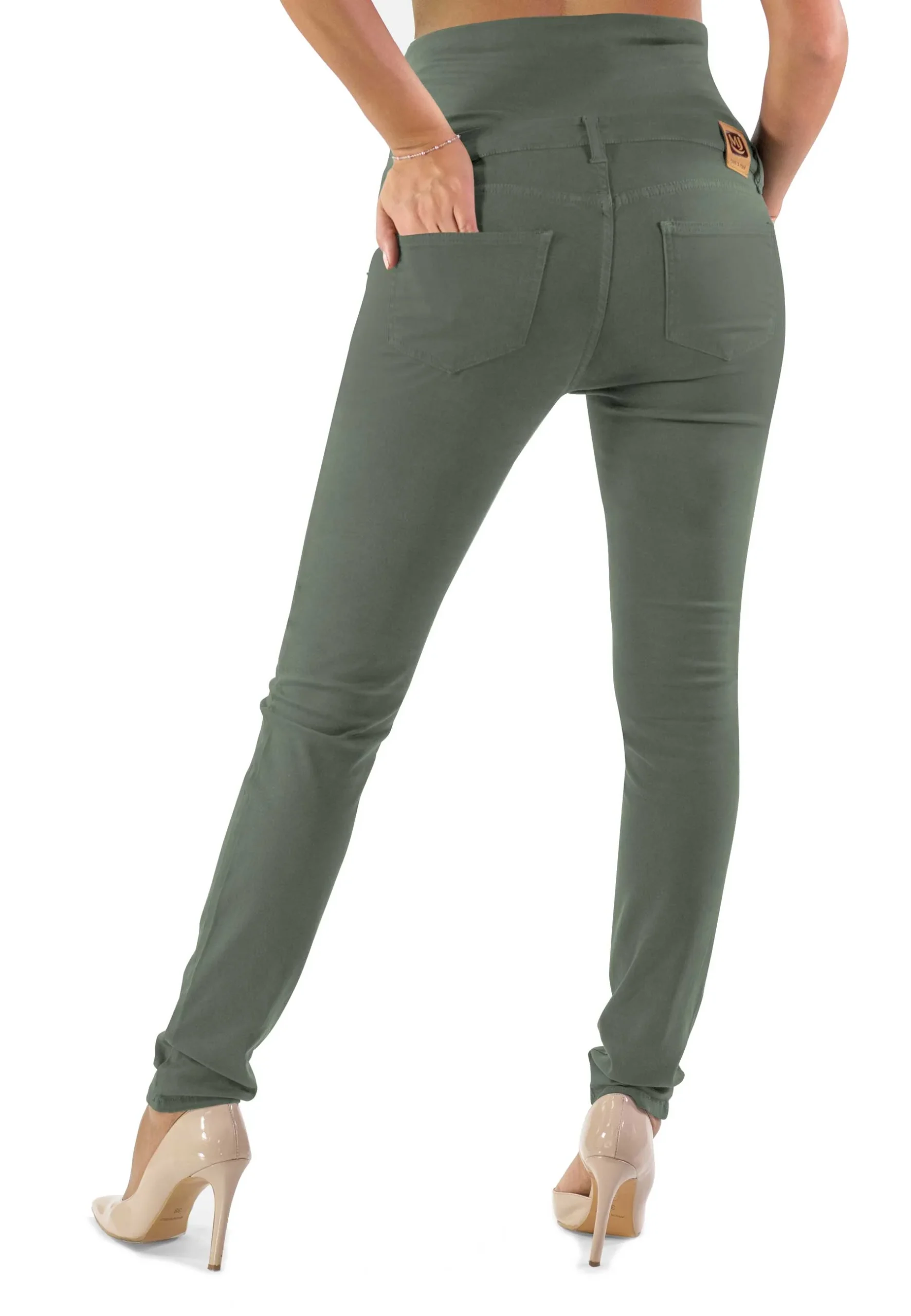 Pantalone Premaman Slim Fit - Asparago - immagine 5