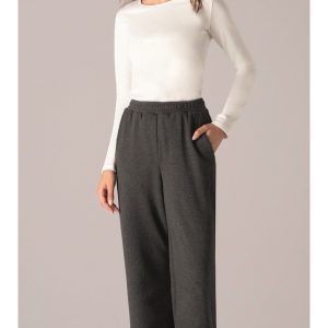 GLADYS – Pantalone Elasticizzato Gamba Larga