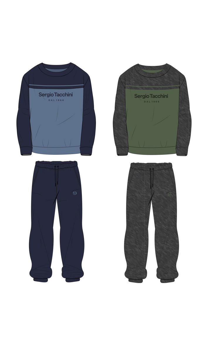 SERGIO TACCHINI – Pigiama Uomo In Caldo Cotone - immagine 3