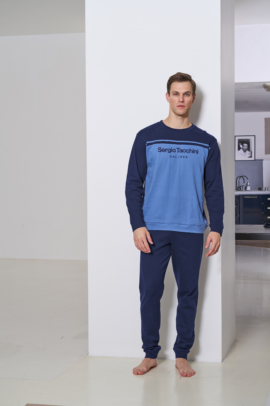 SERGIO TACCHINI – Pigiama Uomo In Caldo Cotone - immagine 2
