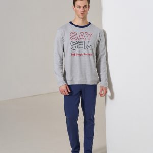 SERGIO TACCHINI – Pigiama Lungo Uomo Caldo Cotone