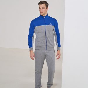 SERGIO TACCHINI – Tuta Homewear Uomo In Felpa Con Zip e Collo Alto