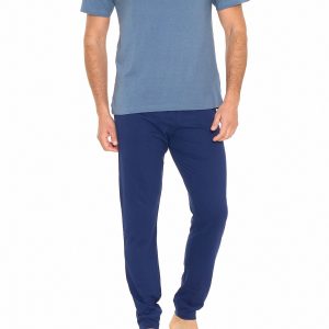 SERGIO TACCHINI – Pigiama Uomo Tris In Cotone Jersey – Jeans Mel. – Grey Mel.