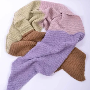 Maxi Sciarpa Multicolor Lilla