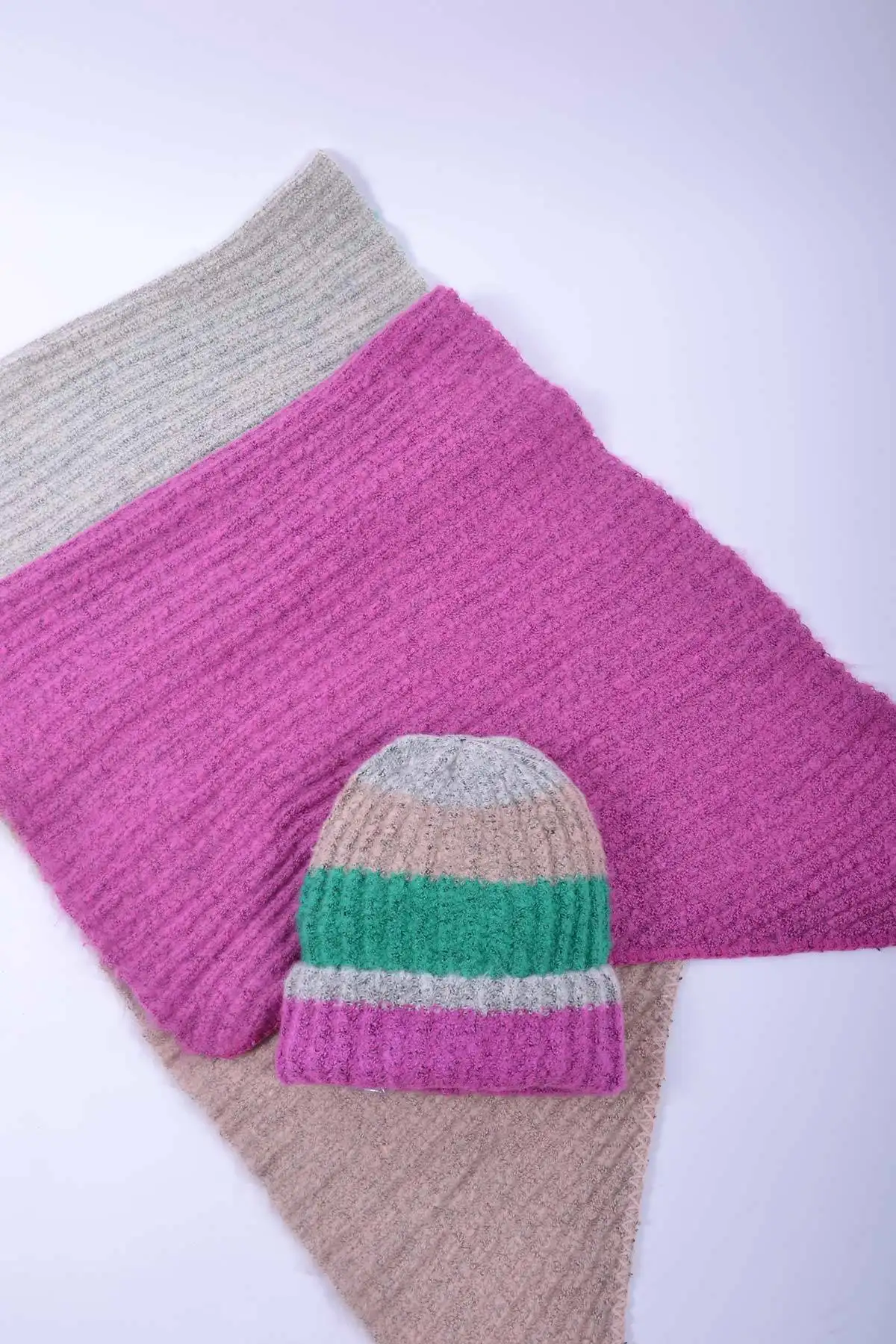 Maxi Sciarpa Multicolor Viola - immagine 5