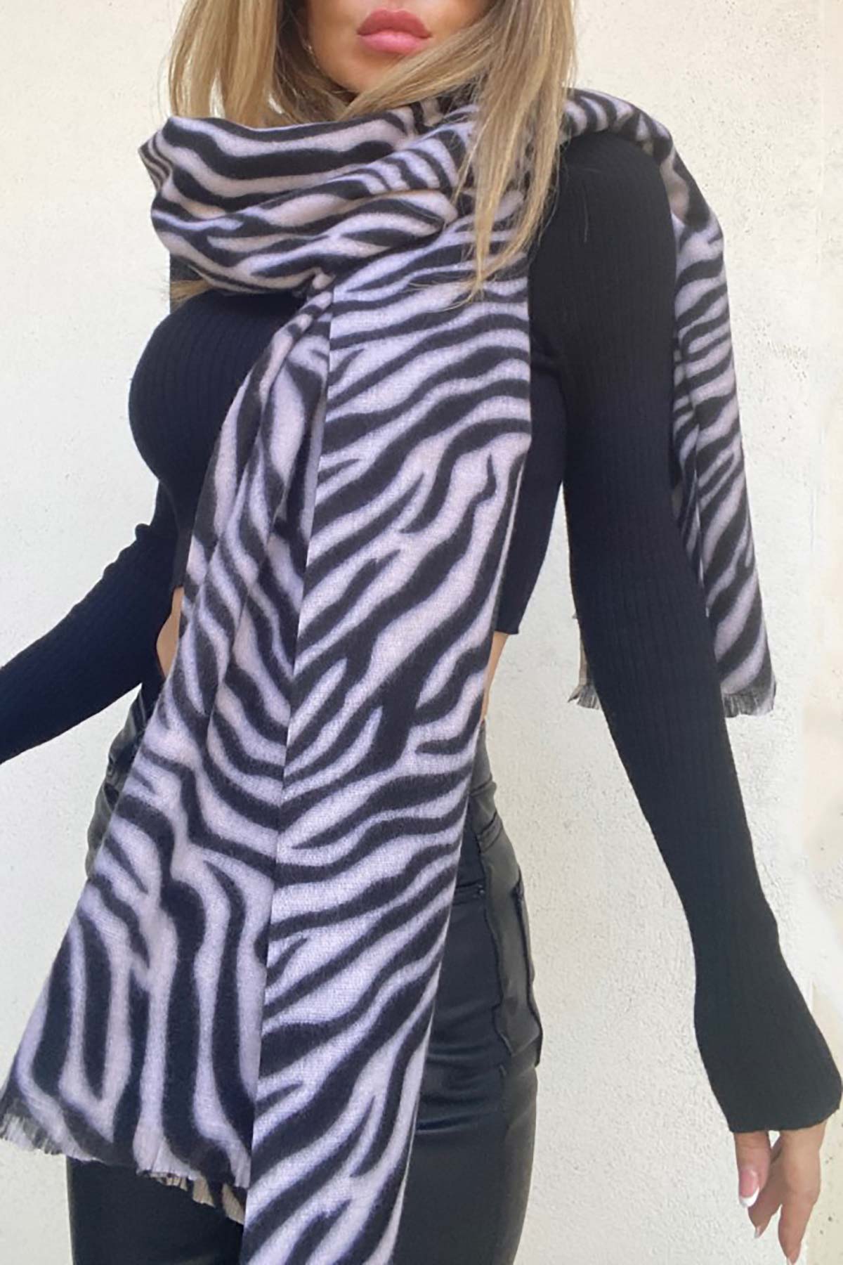 Maxi Sciarpa Zebra - immagine 2