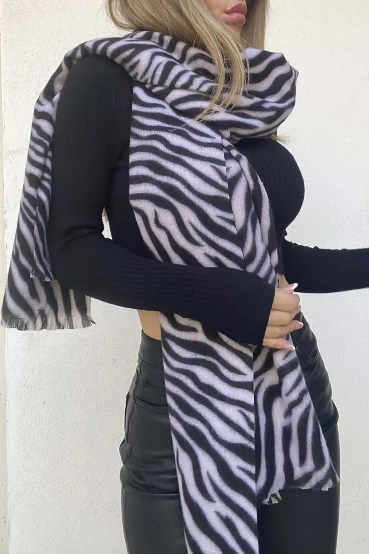 Maxi Sciarpa Zebra - immagine 3