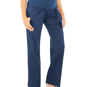 PANTALONE PREMAMAN ESTIVO - BLU
