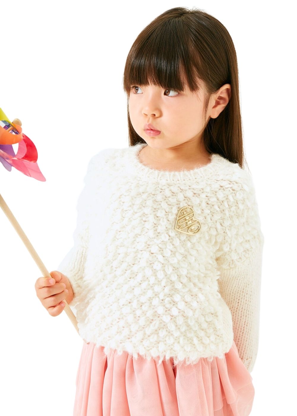 LIU JO MAGLIA BOUCLE’ CON SPILLA - immagine 2