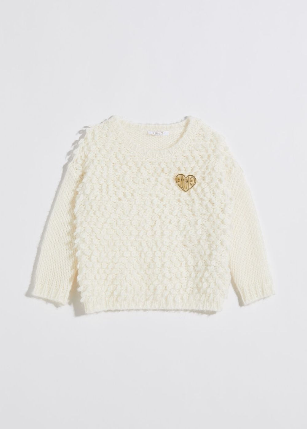 LIU JO MAGLIA BOUCLE’ CON SPILLA - immagine 3