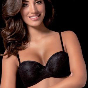 LOVEANDBRA – Reggiseno A Fascia “Claudia” – Nero – Bianco – Cipria