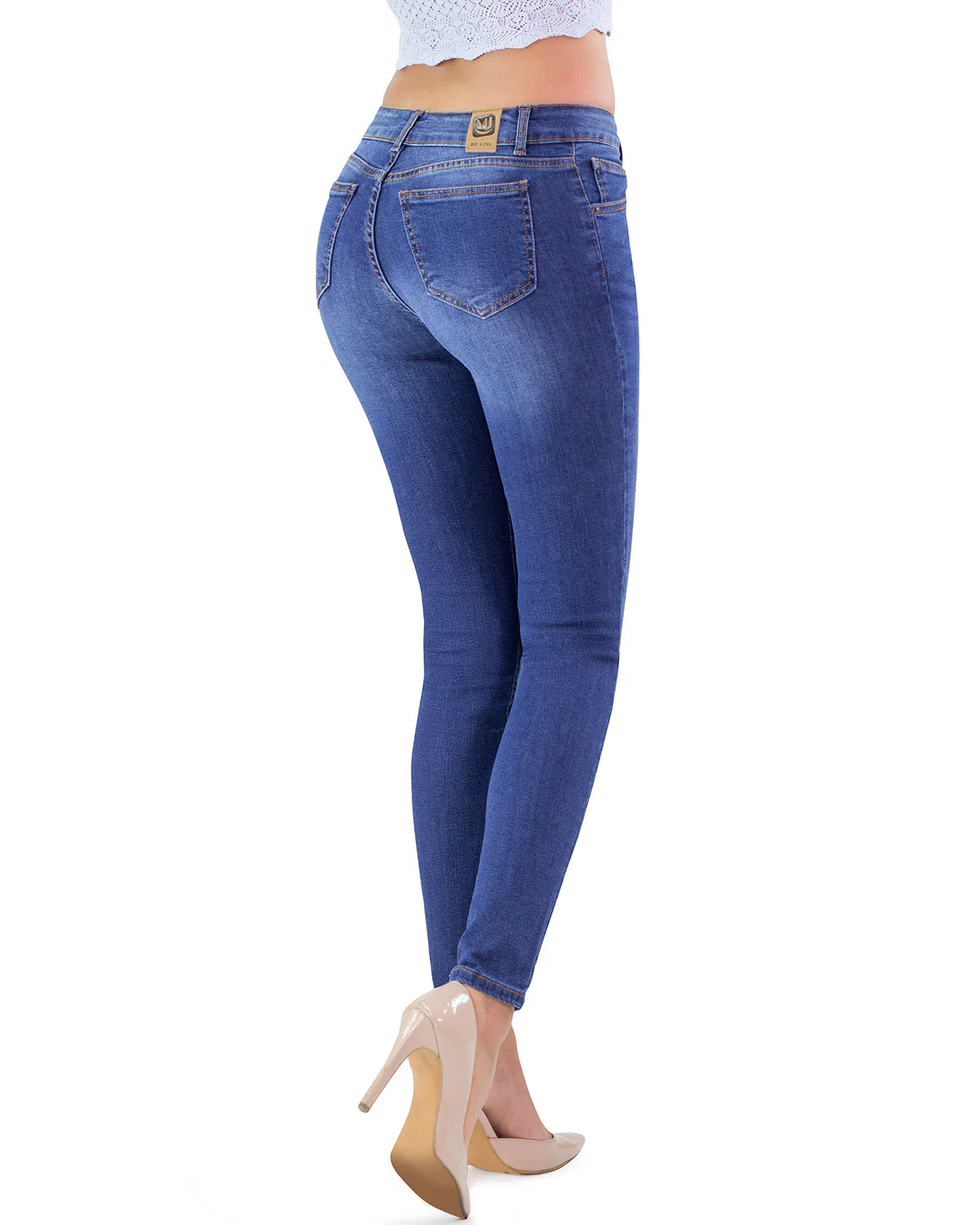 Comodo Jeans Donna, Slim Fit in Tessuto Elasticizzato - Made in Italy - immagine 6