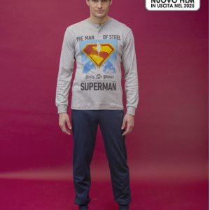 SUPERMAN – Pigiama Uomo In Caldo Cotone