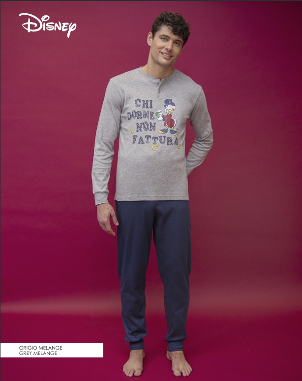 DISNEY – Pigiama Uomo Caldo Cotone con Zio Paperone - immagine 2