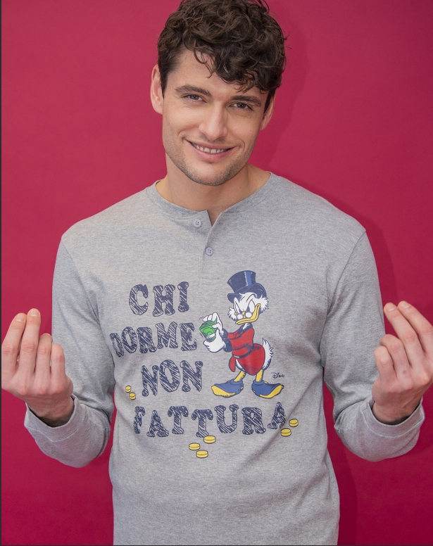 DISNEY – Pigiama Uomo Caldo Cotone con Zio Paperone - immagine 3