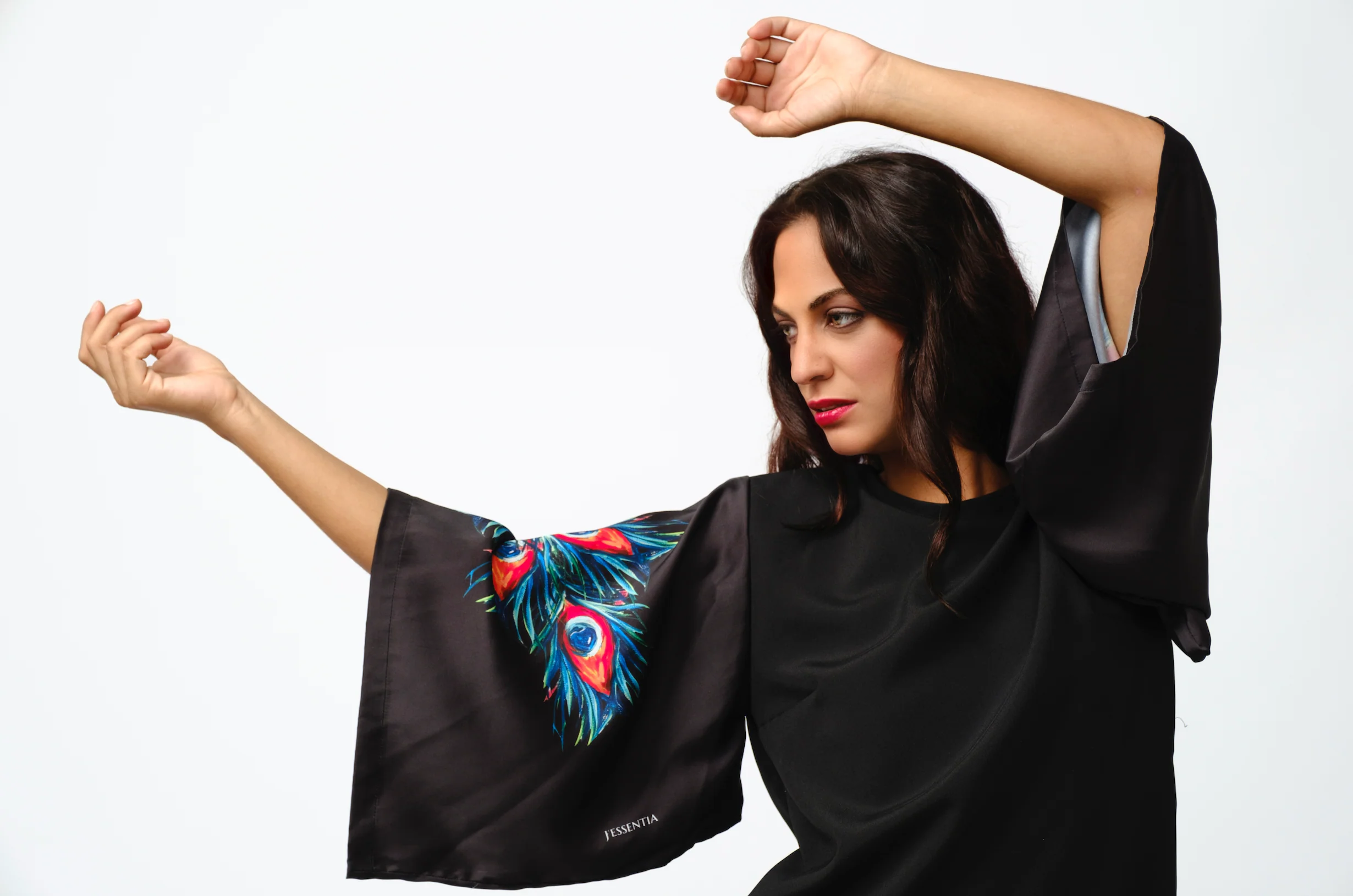 Abito da cerimonia PIUME DI PAVONE J1 - immagine 3