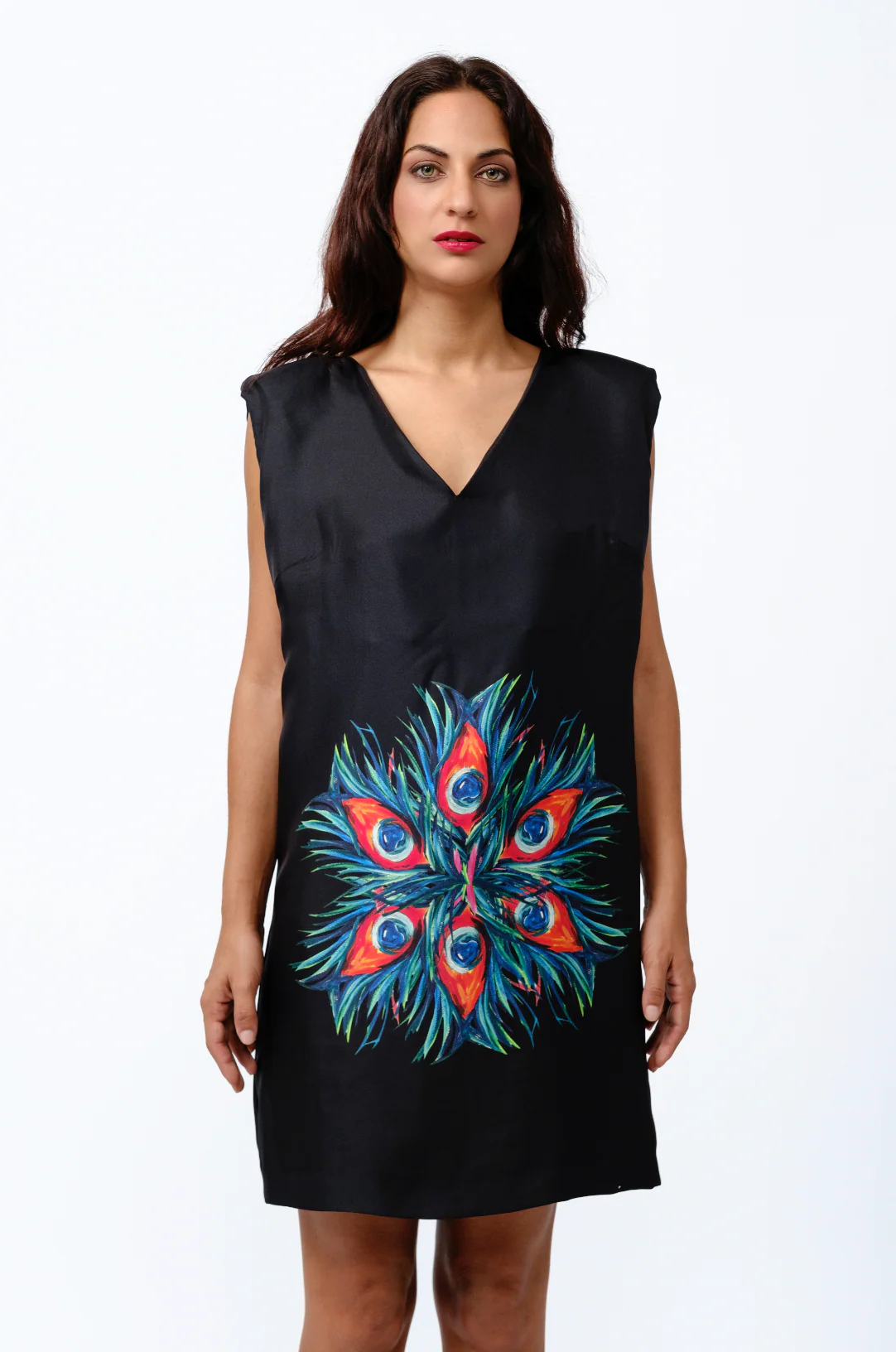 Abito Mandala con Piume di Pavone - immagine 5