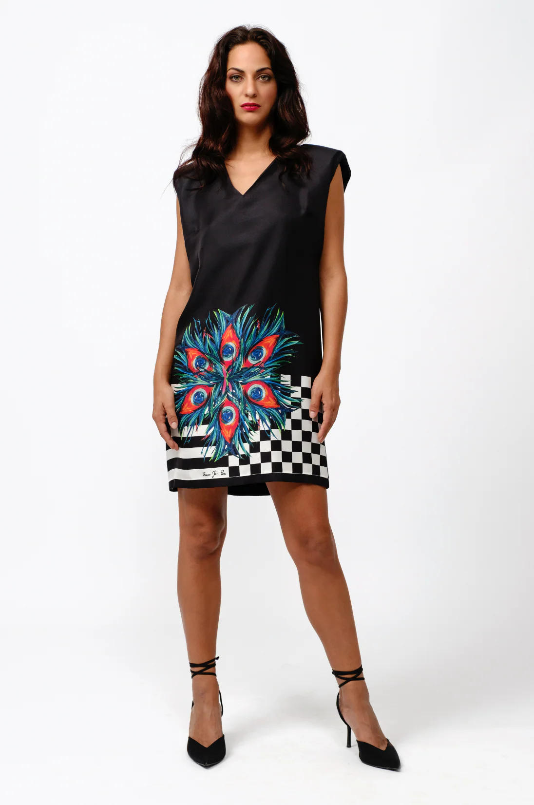 Abito Piume di Pavone J1