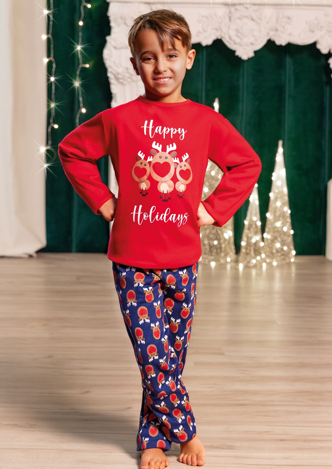 LOVEANDBRA – Pigiama Natalizio Bambino In Caldo Cotone - immagine 2