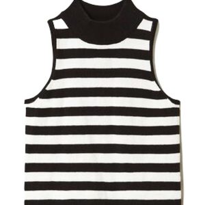 TWINSET TOP A RIGHE COLLO ALTO