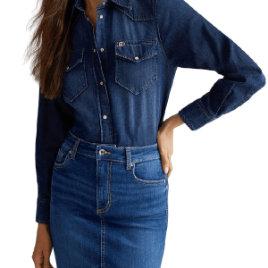 CAMICIA BASICA DENIM.DK.BLU – LIU JO