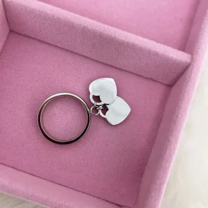 VelvetSnack Anello Fedina Cuore Silver