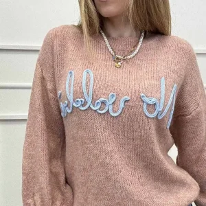 VelvetSnack Maglia No Vabbe’ Rosa