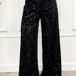 VelvetSnack Pantalone Palazzo Paillettes