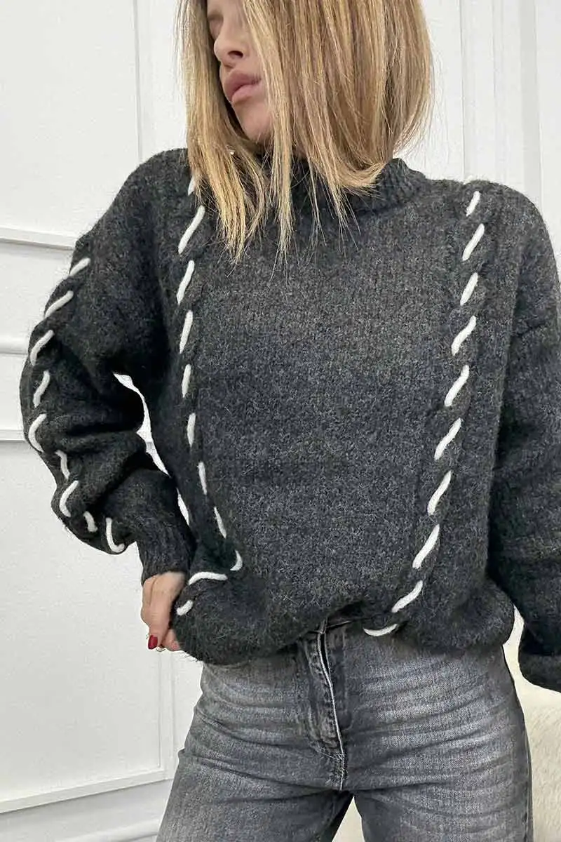 Vero Moda Maglia Winter Antracite - immagine 2