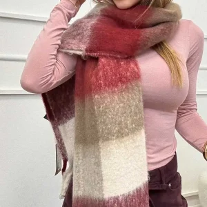 Vero Moda Sciarpa Check Bordeaux