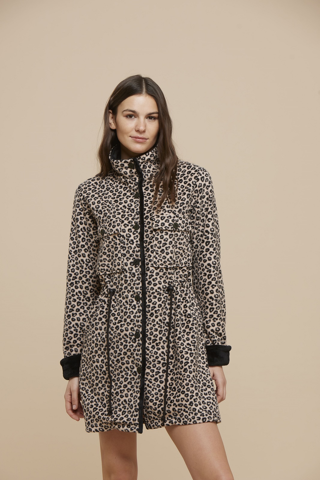 NOIDINOTTE – Vestaglia Leopardata – Beige – Sabbia