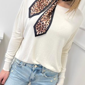 Vicolo Maglia Manica Lunga Panna