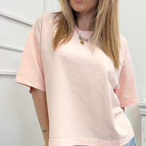 Vicolo T-shirt Cropped Rosa