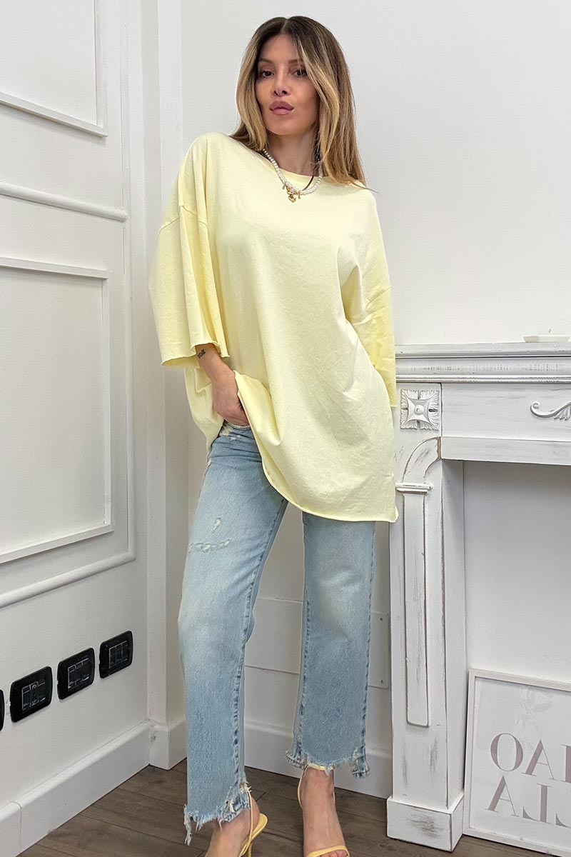 Vicolo T-shirt Oversize Giallo