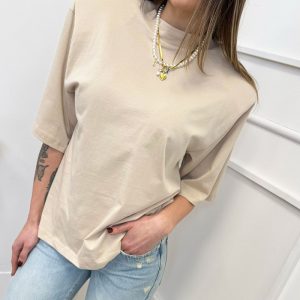 Vicolo T-shirt Spalline Beige
