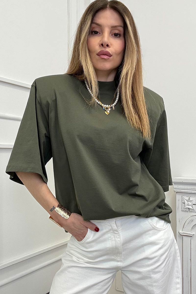 Vicolo T-shirt Spalline Militare - immagine 2
