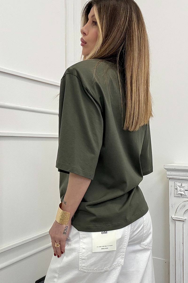Vicolo T-shirt Spalline Militare - immagine 5
