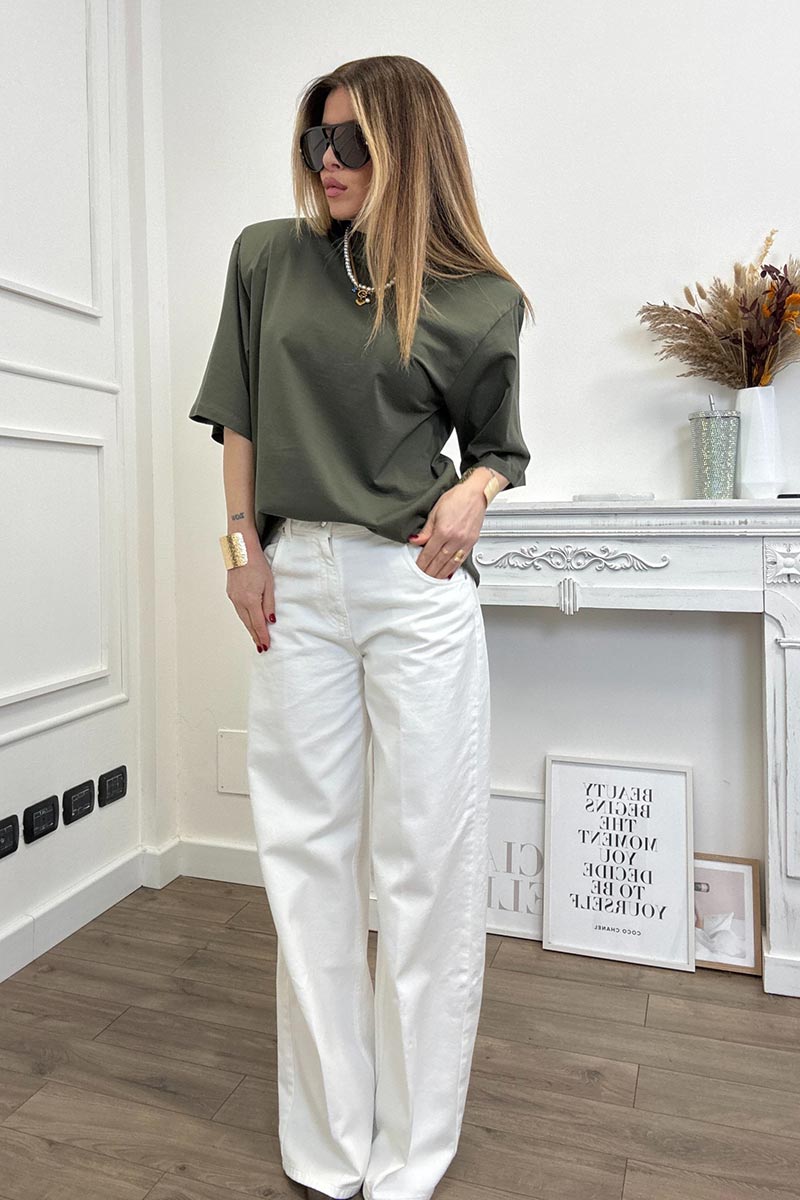 Vicolo T-shirt Spalline Militare - immagine 3