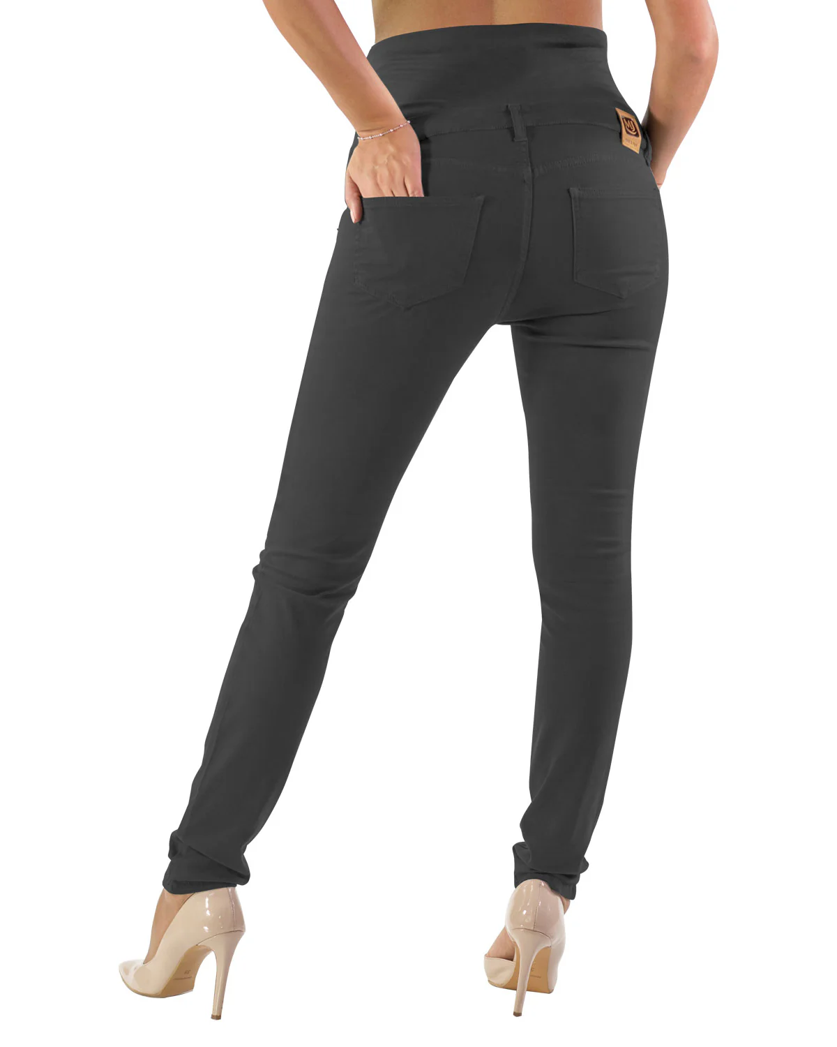 Pantalone Premaman Slim Fit - Antracite - immagine 5