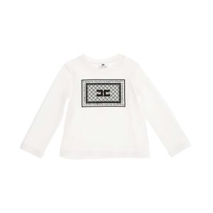Elisabetta Franchi T-shirt Logo con Ricamo