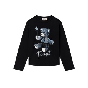 TwinSet T-shirt in Jersey e Tulle