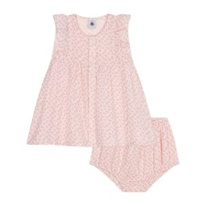 Petit Bateau Abito Maniche corte e Pagliaccetto
