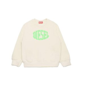 Diesel Felpa con logo floccato