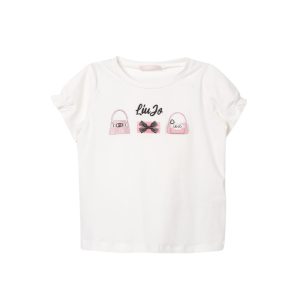 Liu Jo Kids T-shirt Stampa Glitterata