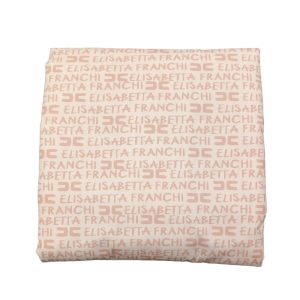 Elisabetta Franchi Coperta Stampa con Logo All-over