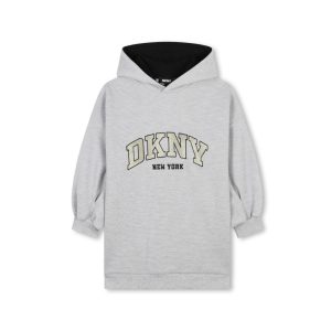 Dkny Abito in Felpa con Cappuccio