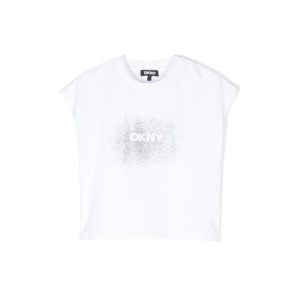 Dkny T-shirt Logo Strass