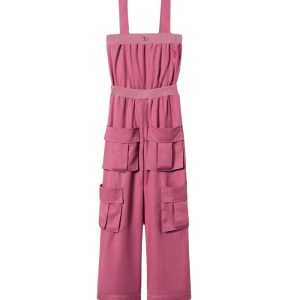 Twinset Tuta con tasche utility e Oval T