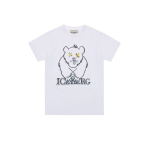 Iceberg T-shirt con Stampa Orso