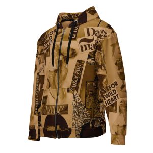 Felpa con cappuccio con zip unisex